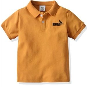 Boys shirt mustard yellow
